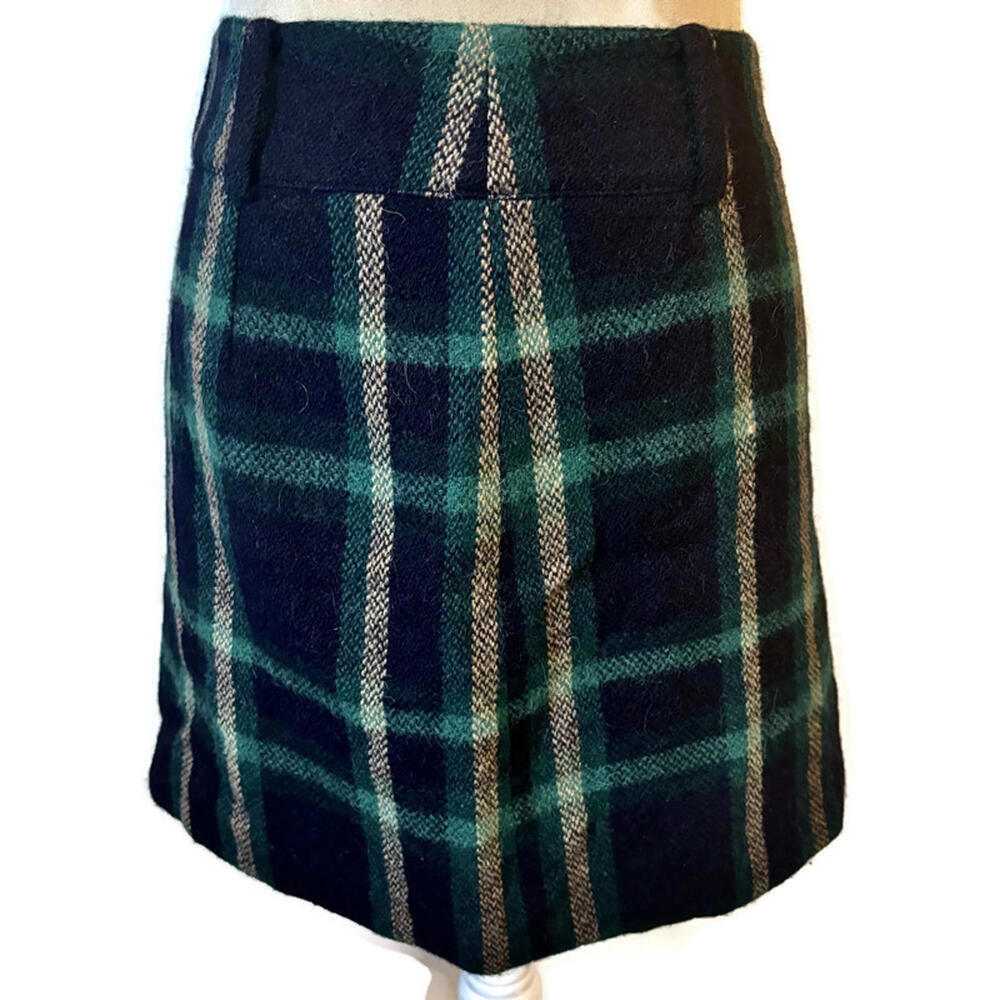 POLO Ralph Lauren Tartan Plaid Alpaca Wool Skirt Preppy 2